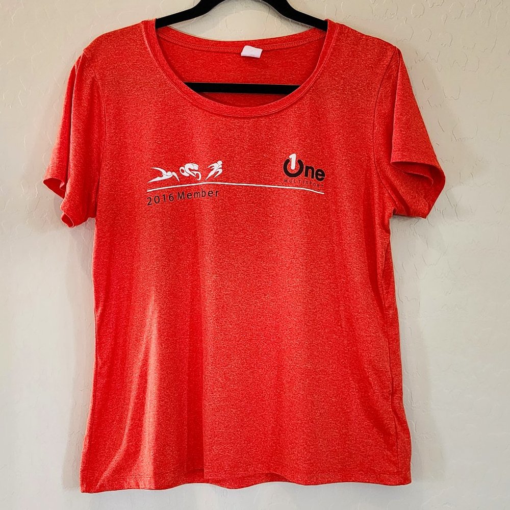 Sport Tec Orange 2016 Arizona One Multi-sport Membership Scoop Neck Short Sleeve